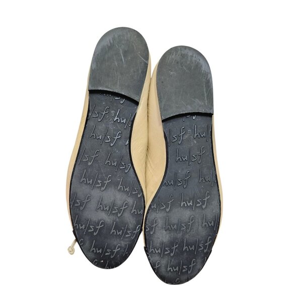 French Sole fs/ny Camille Cap Toe Leather Flats In Beige/Black - Size 8.5 - Picture 7 of 12